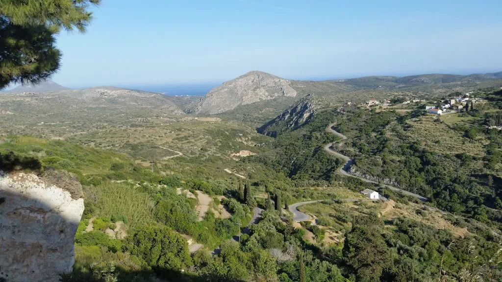 Mitata - Blick nach Viaradika und zum Meer